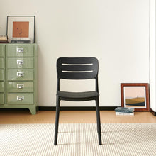 Set de 4 Sillas Harriman, Negro, con Medio Espaldar y Diseño Minimalista