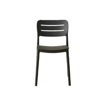 Set de 4 Sillas Harriman, Negro, con Medio Espaldar y Diseño Minimalista