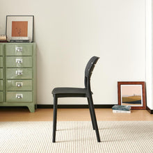 Set de 6 Sillas Harriman, Negro, con Medio Espaldar y Diseño Minimalista
