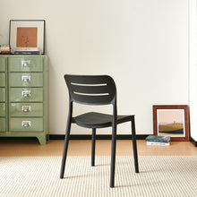 Set de 6 Sillas Harriman, Negro, con Medio Espaldar y Diseño Minimalista
