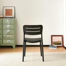 Set de 6 Sillas Harriman, Negro, con Medio Espaldar y Diseño Minimalista