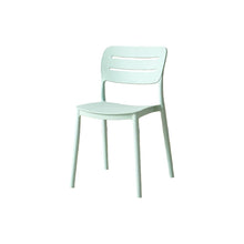 Set de 6 Sillas Harriman, Azul Claro, con Medio Espaldar y Diseño Minimalista