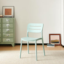 Set de 6 Sillas Harriman, Azul Claro, con Medio Espaldar y Diseño Minimalista
