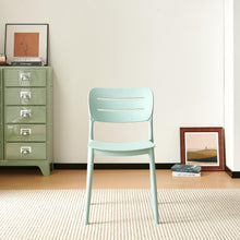 Set de 6 Sillas Harriman, Azul Claro, con Medio Espaldar y Diseño Minimalista