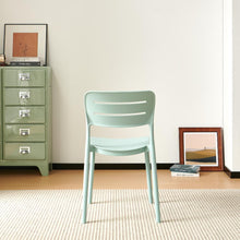 Set de 2 Sillas Harriman, Azul Claro , con Medio Espaldar y Diseño Minimalista