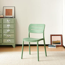 Set de 6 Sillas Harriman, Verde, con Medio Espaldar y Diseño Minimalista
