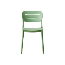 Set de 6 Sillas Harriman, Verde, con Medio Espaldar y Diseño Minimalista