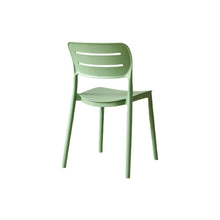 Set de 4 Sillas Harriman, Verde, con Medio Espaldar y Diseño Minimalista