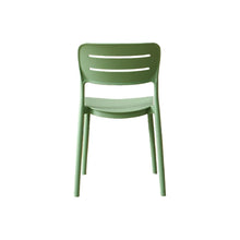 Set de 6 Sillas Harriman, Verde, con Medio Espaldar y Diseño Minimalista