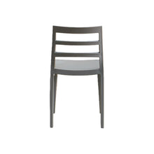 Set de 6 Sillas New York, Gris Oscuro, con Espaldar en Líneas y Diseño Minimalista