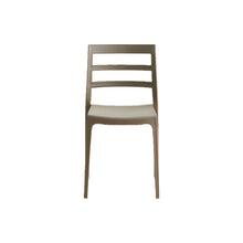 Set de 2 Sillas New York, Taupe, con Espaldar en Líneas y Diseño Minimalista