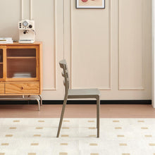 Set de 2 Sillas New York, Taupe, con Espaldar en Líneas y Diseño Minimalista