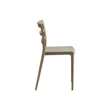 Set de 6 Sillas New York, Taupe, con Espaldar en Líneas y Diseño Minimalista