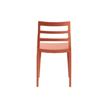 Set de 2 Sillas New York, Terracota, con Espaldar en Líneas y Diseño Minimalista