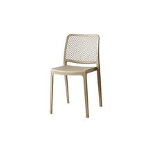 Set de 4 Sillas Manhattan, Taupe, con Espaldar en Rejilla y Diseño Minimalista