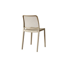 Set de 6 Sillas Manhattan, Taupe, con Espaldar en Rejilla y Diseño Minimalista