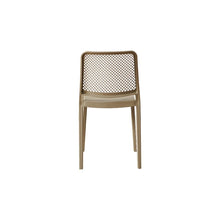 Set de 6 Sillas Manhattan, Taupe, con Espaldar en Rejilla y Diseño Minimalista