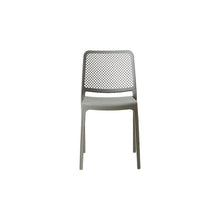 Set de 2 Sillas Manhattan, Gris Oscuro, con Espaldar en Rejilla y Diseño Minimalista