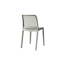 Set de 2 Sillas Manhattan, Gris Oscuro, con Espaldar en Rejilla y Diseño Minimalista