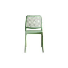 Set de 2 Sillas Manhattan, Verde, con Espaldar en Rejilla y Diseño Minimalista
