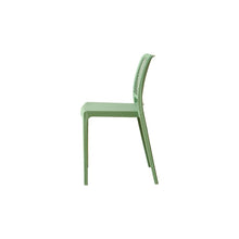 Set de 6 Sillas Manhattan, Verde, con Espaldar en Rejilla y Diseño Minimalista