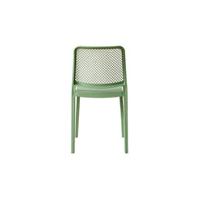 Set de 2 Sillas Manhattan, Verde, con Espaldar en Rejilla y Diseño Minimalista