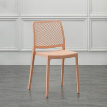 Silla Manhattan, Mandarina, con Espaldar en Rejilla y Diseño Minimalista