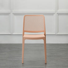 Silla Manhattan, Mandarina, con Espaldar en Rejilla y Diseño Minimalista