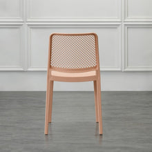 Silla Manhattan, Mandarina, con Espaldar en Rejilla y Diseño Minimalista