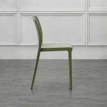 Set de 2 Sillas Manhattan, Verde, con Espaldar en Rejilla y Diseño Minimalista