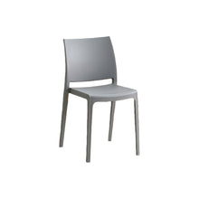 Set de 2 Sillas Soho, Gris Oscuro, con Espaldar Cerrado y Diseño Minimalista