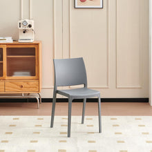 Set de 4 Sillas Soho, Gris Oscuro, con Espaldar Cerrado y Diseño Minimalista
