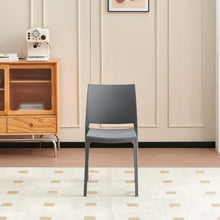 Set de 6 Sillas Soho, Gris Oscuro, con Espaldar Cerrado y Diseño Minimalista