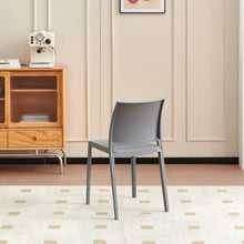 Set de 6 Sillas Soho, Gris Oscuro, con Espaldar Cerrado y Diseño Minimalista