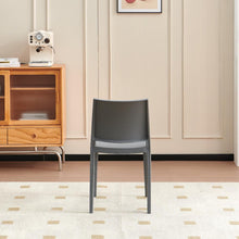 Set de 6 Sillas Soho, Gris Oscuro, con Espaldar Cerrado y Diseño Minimalista