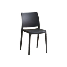 Set de 2 Sillas Soho, Negro, con Espaldar Cerrado y Diseño Minimalista