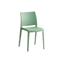 Set de 6 Sillas Soho, Verde, con Espaldar Cerrado y Diseño Minimalista