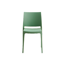 Set de 6 Sillas Soho, Verde, con Espaldar Cerrado y Diseño Minimalista