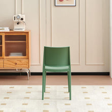 Set de 6 Sillas Soho, Verde, con Espaldar Cerrado y Diseño Minimalista