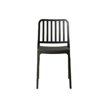 Set de 6 Sillas Brooklyn, Negro, con Espaldar en Rayas y Diseño Minimalista