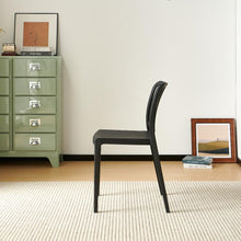 Set de 6 Sillas Brooklyn, Negro, con Espaldar en Rayas y Diseño Minimalista
