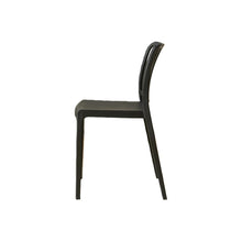 Set de 2 Sillas Brooklyn, Negro, con Espaldar en Rayas y Diseño Minimalista