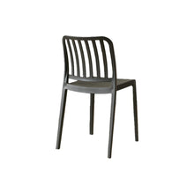 Set de 2 Sillas Brooklyn, Negro, con Espaldar en Rayas y Diseño Minimalista