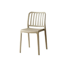 Set de 6 Sillas Brooklyn, Taupe, con Espaldar en Rayas y Diseño Minimalista