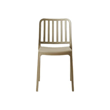 Set de 6 Sillas Brooklyn, Taupe, con Espaldar en Rayas y Diseño Minimalista