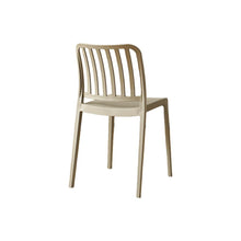 Set de 2 Sillas Brooklyn, Taupe, con Espaldar en Rayas y Diseño Minimalista