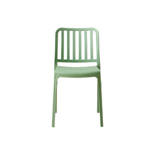 Set de 6 Sillas Brooklyn, Verde, con Espaldar en Rayas y Diseño Minimalista