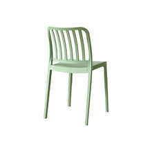 Set de 2 Sillas Brooklyn, Verde, con Espaldar en Rayas y Diseño Minimalista