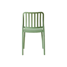 Set de 2 Sillas Brooklyn, Verde, con Espaldar en Rayas y Diseño Minimalista