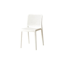 Set de 6 Sillas Bronx , Blanco, con Espaldar en Cuadrados y Diseño Minimalista